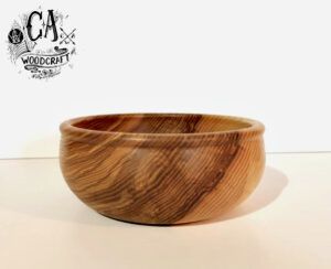 wooden ash bowl turned by c a woodcraft