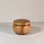 wooden ash trinket box turned by c a woodcraft
