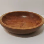 wooden cherry bowl turned by c a woodcraft