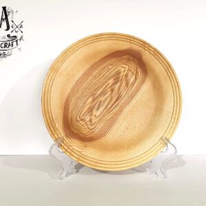ash wooden serving platter turned by c a woodcraft