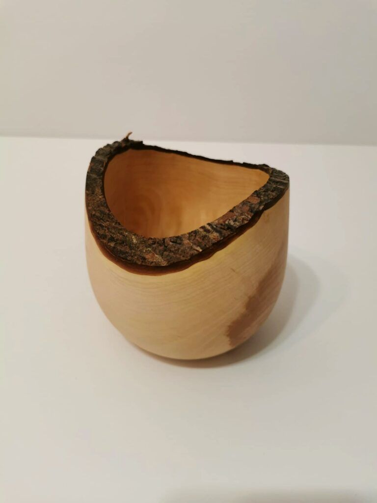 Natural Edge Hackberry Bowl - Image 4