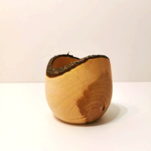 hackberry natural wooden bowl turned by c a woodcraft 1