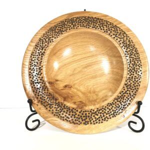 wooden decorative oak platter c a woodcraft 3