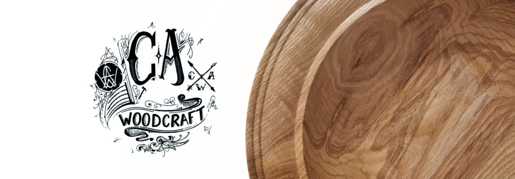 ash wood bowl handmade wooden homeware cawoodcraft logo