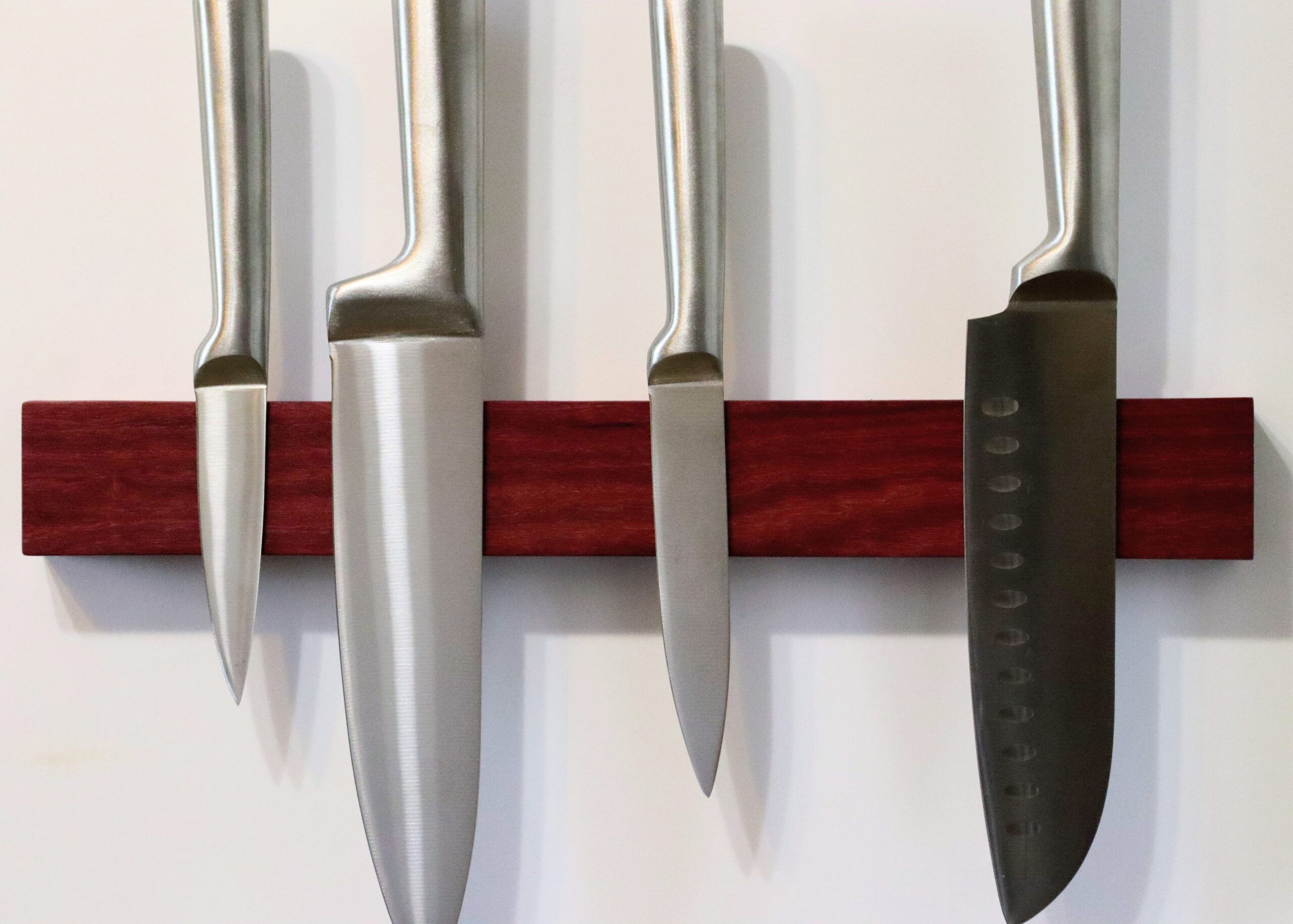 Purpleheart Wooden Magnetic Knife Rack c a woodcraft handmade gift