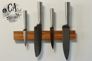 canarywood Wooden Magnetic Knife Rack c a woodcraft handmade gift