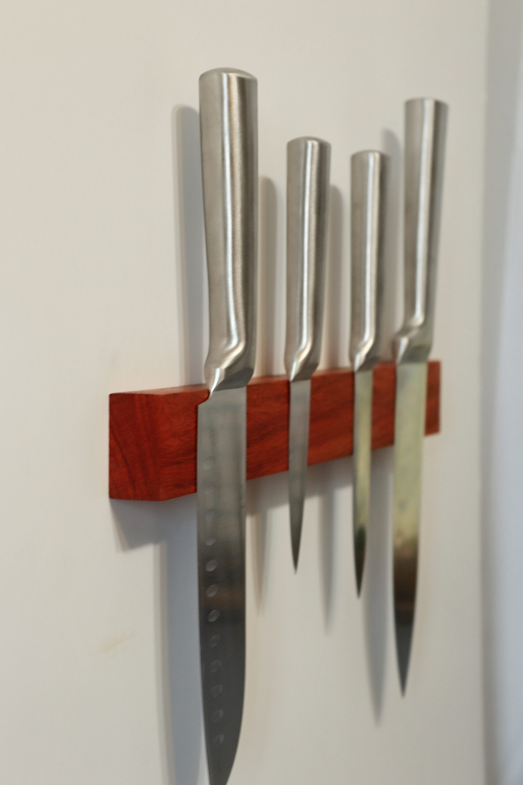 padauk Wooden Magnetic Knife Rack c a woodcraft handmade gift